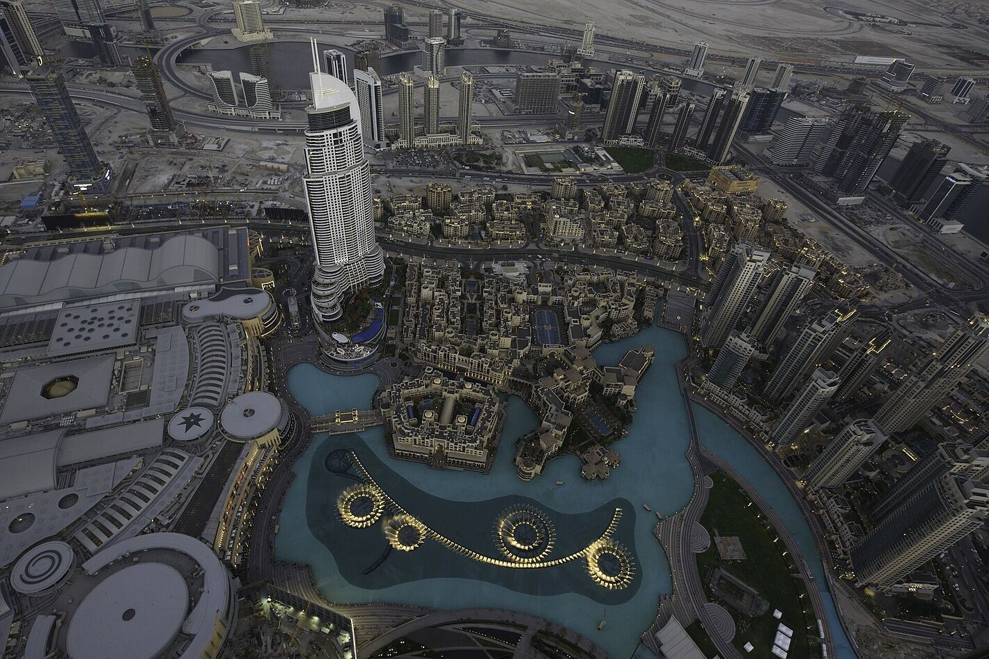 Visitors on the At The Top observation deck of the Burj Khalifa